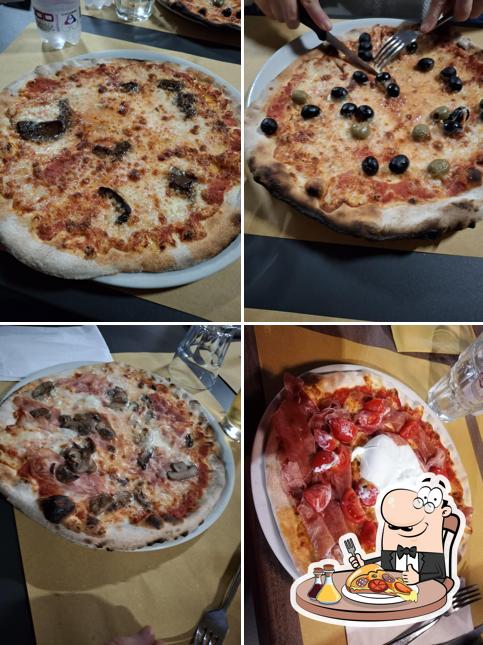 A Bar Pizzeria Da Cabrei, puoi ordinare una bella pizza