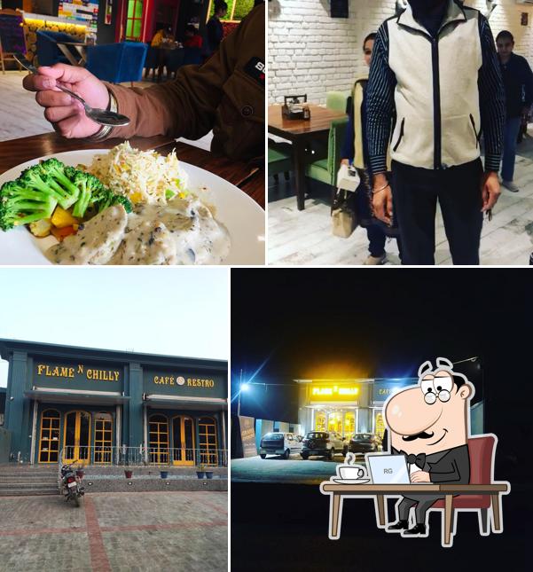 Take a look at the image displaying interior and exterior at FLAME ‘N’ CHILLY