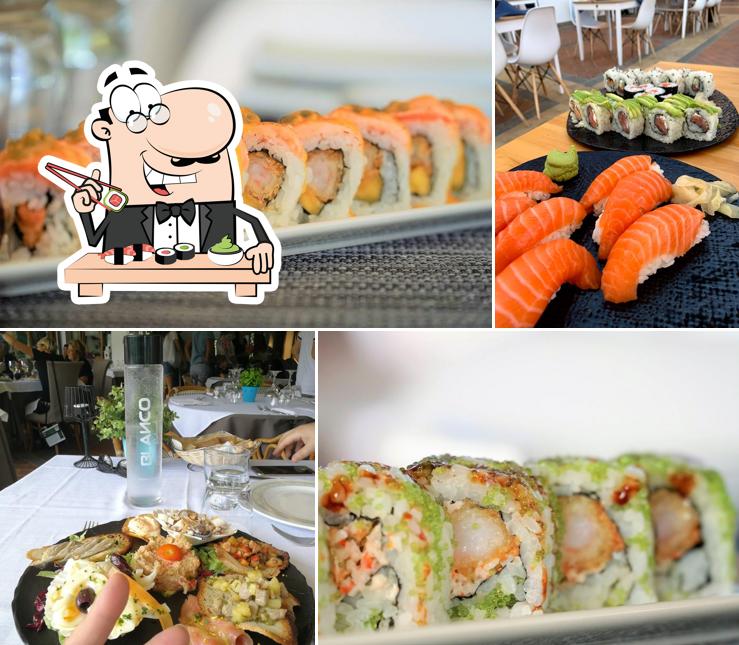 Scegli le varie opzioni di sushi