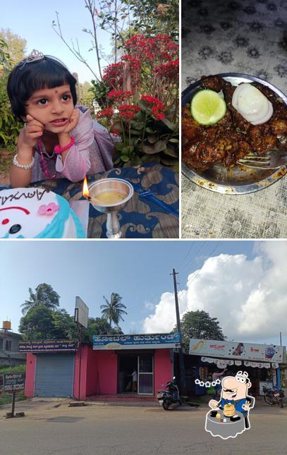 This is the photo showing food and exterior at Hotel Hurthundu - ಹೋಟೆಲ್ ಹುರ್ತುಂಡ್
