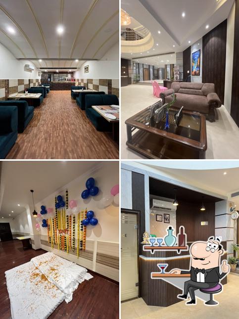 The interior of Hotel Vasu International