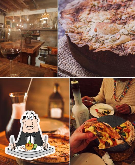 Comida em Forno e Flora Pizzaria de Fermentação Natural