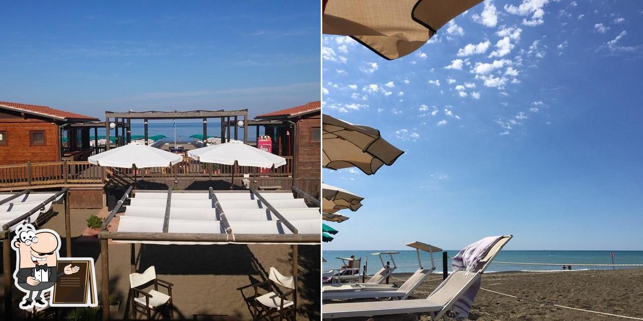 Goditi la vista dagli esterni di Bagno Ondablu' Castagneto Carducci