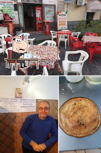 La immagine della interni e cibo di Pizzeria Pavone