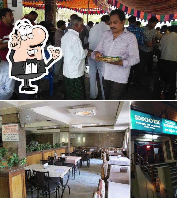 The interior of Poojitha Restaurant & Bar