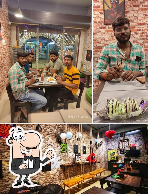 This is the photo displaying interior and dessert at HIDE IN CAFE