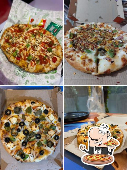 Pick pizza at Hot Pizza Ace