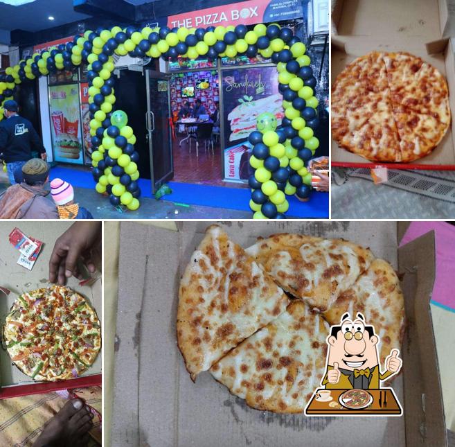 At The Pizza Box Mahoba, you can try pizza