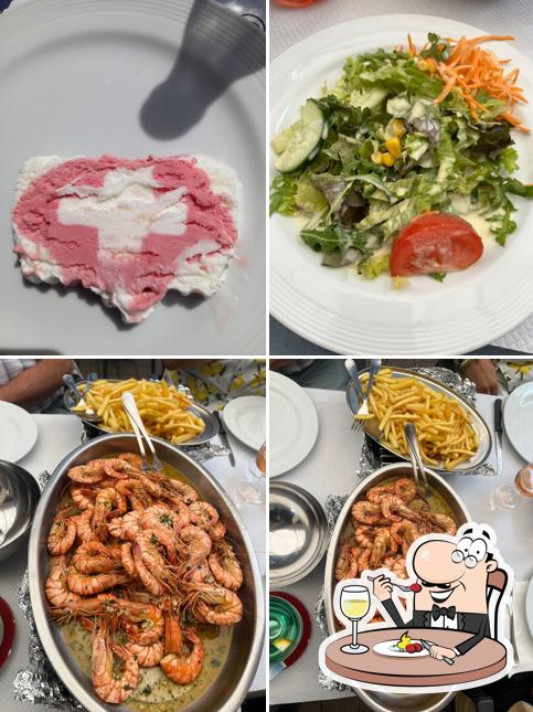 Platti al Restaurant Les Tulipiers