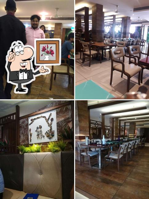 Take a seat at one of the tables at Shree Gurukripa Vijay Nagar