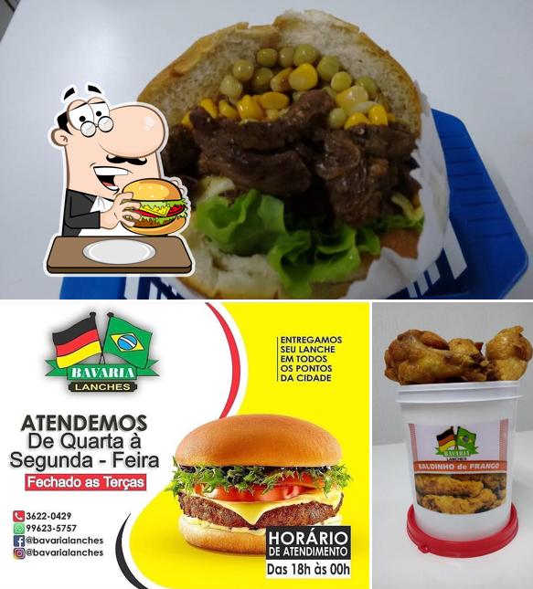 Os hambúrgueres do Bavaria Lanches irão satisfazer diferentes gostos
