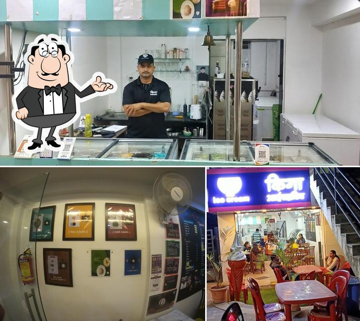 The interior of Kiga Icecream