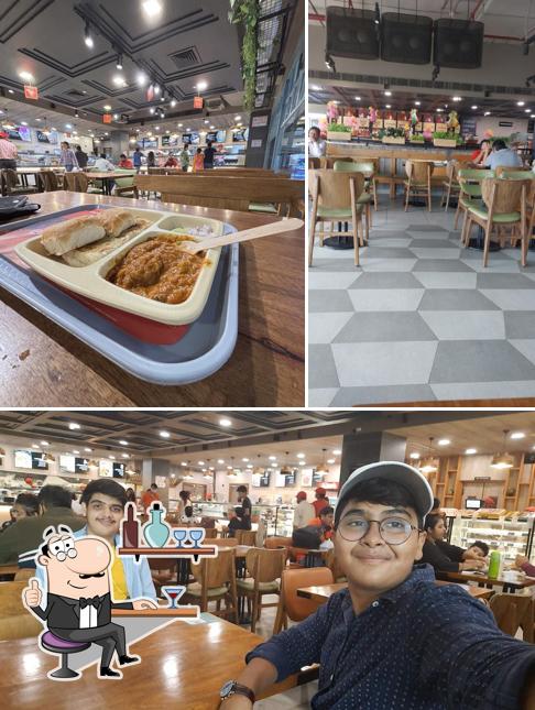 The interior of Haldiram's - SRK Mall