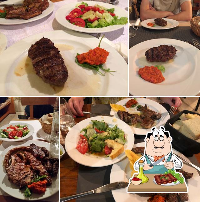Ordina i piatti di carne a Konoba Joskan