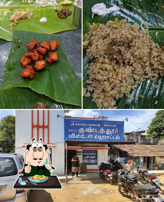 NATHAM KUNDATHUR MILTARY HOTEL [MADURAI BRANCH] SINCE 1949 is distinguished by food and exterior