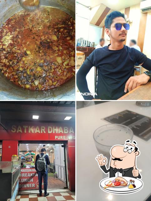 Order pizza at Satkar Dhaba
