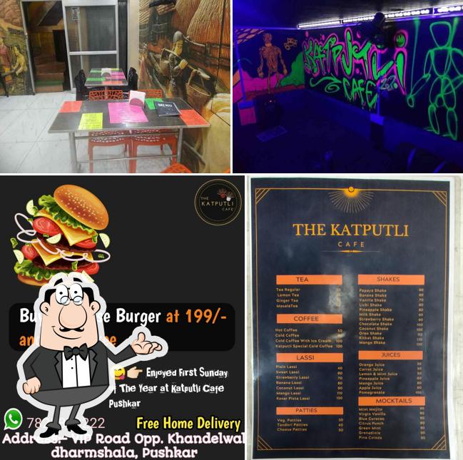 The interior of The Katputli Cafe
