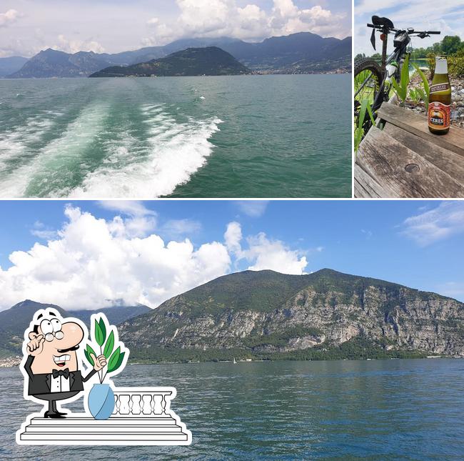 La esterno e birra del ristorante