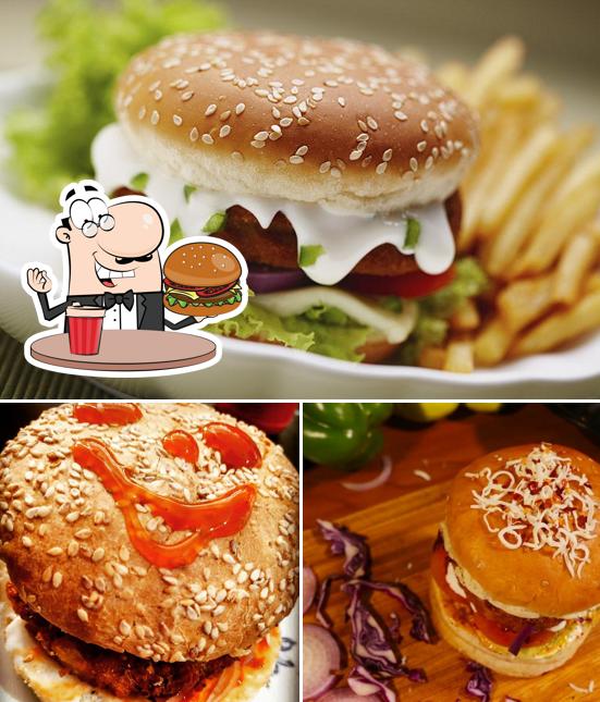 Get a burger at Buddyzz Cafe
