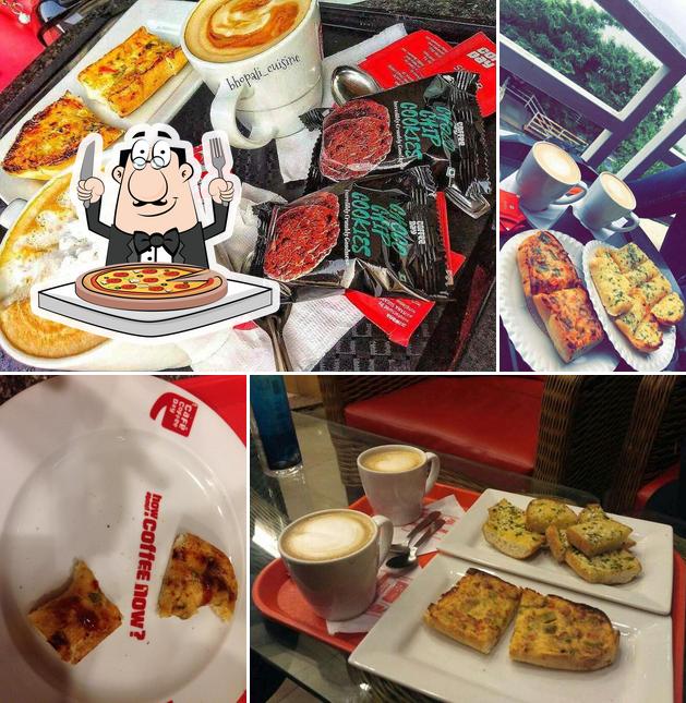 Pick pizza at Cafe Coffee Day