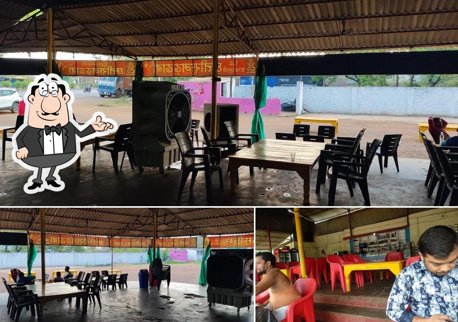 The interior of Chhattisgarh Dhaba