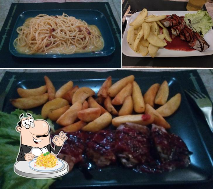 Spaghetti alla carbonara al Excalibur