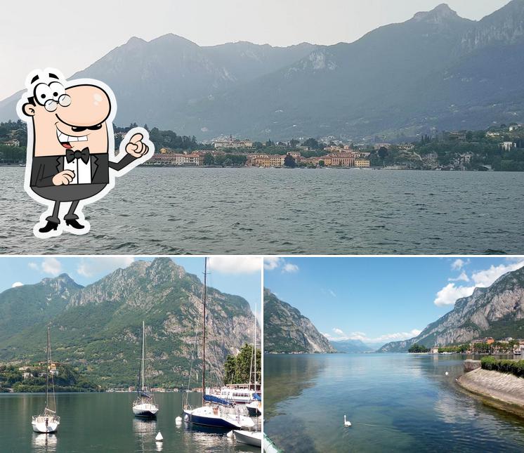 Goditi la vista dall'area esterna di Ristorante Bar Canottieri Lecco