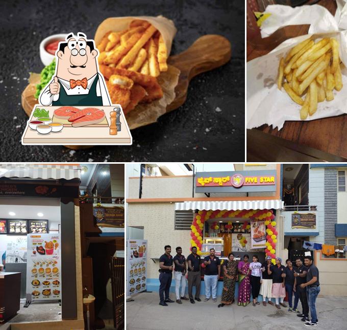 Fish and chips at Five Star Chicken