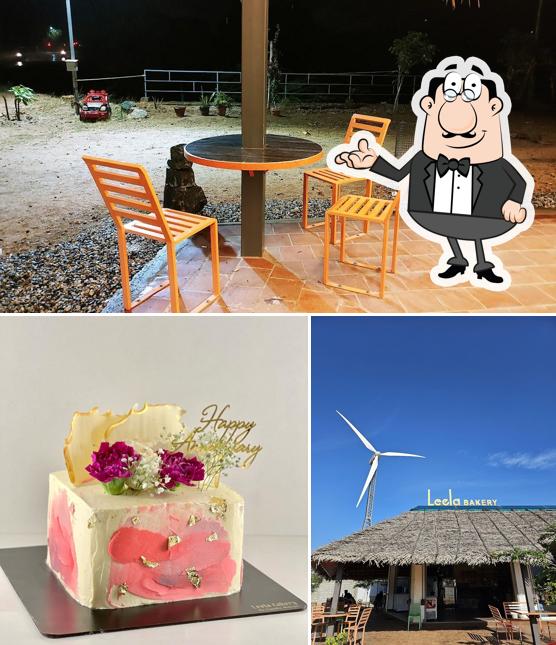 The interior of Leela Bakery