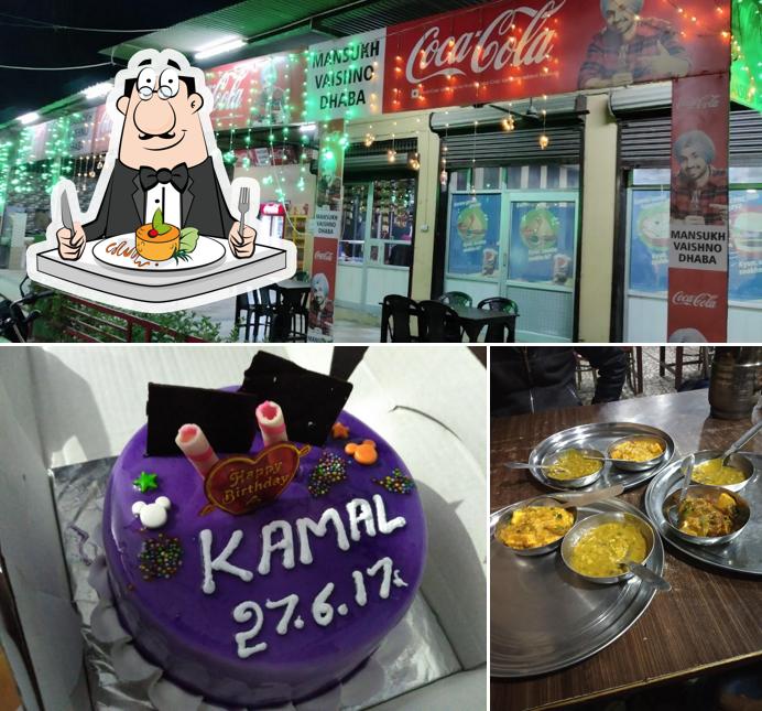 Food at Mansukh Vaishnu Dhaba