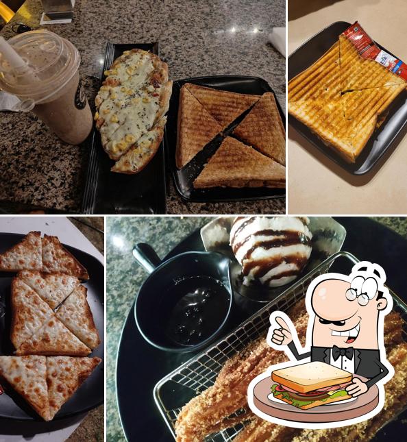 Grilled cheese sandwich at Roasted Beans