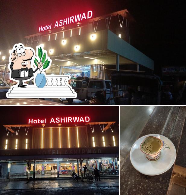 The restaurant's exterior and beverage