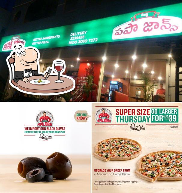 The picture of Papa Johns Pizza Restaurant - Tirupati’s food and interior