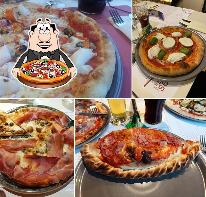 A Pizzeria Ristorante Sergio, puoi ordinare una bella pizza