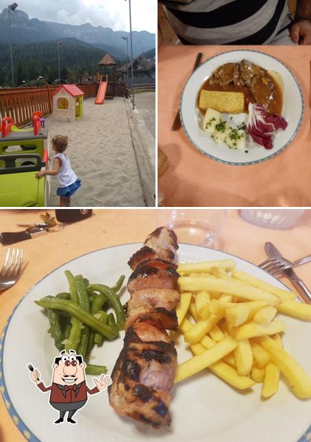 La cibo e area giochi del ristorante