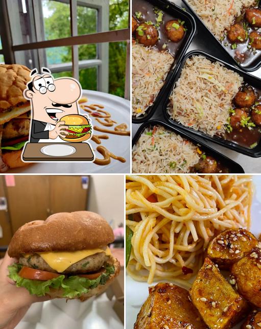 Hamburger at Easy Eats