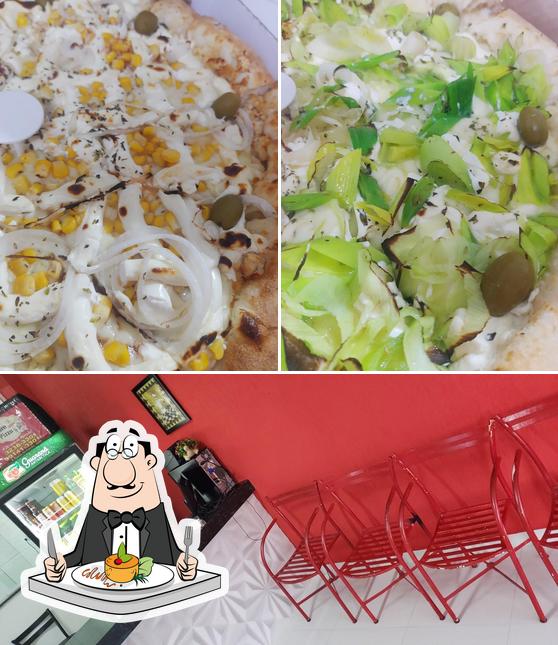 Esta é a foto apresentando comida e interior a Fiore Pizza Saraiva