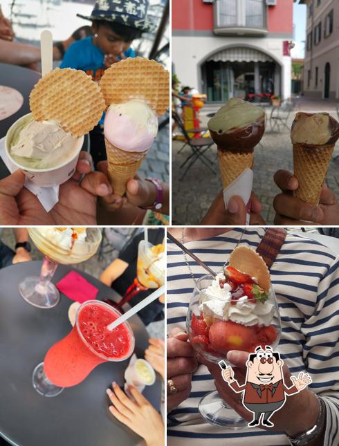 Platti al Gelateria Visconti