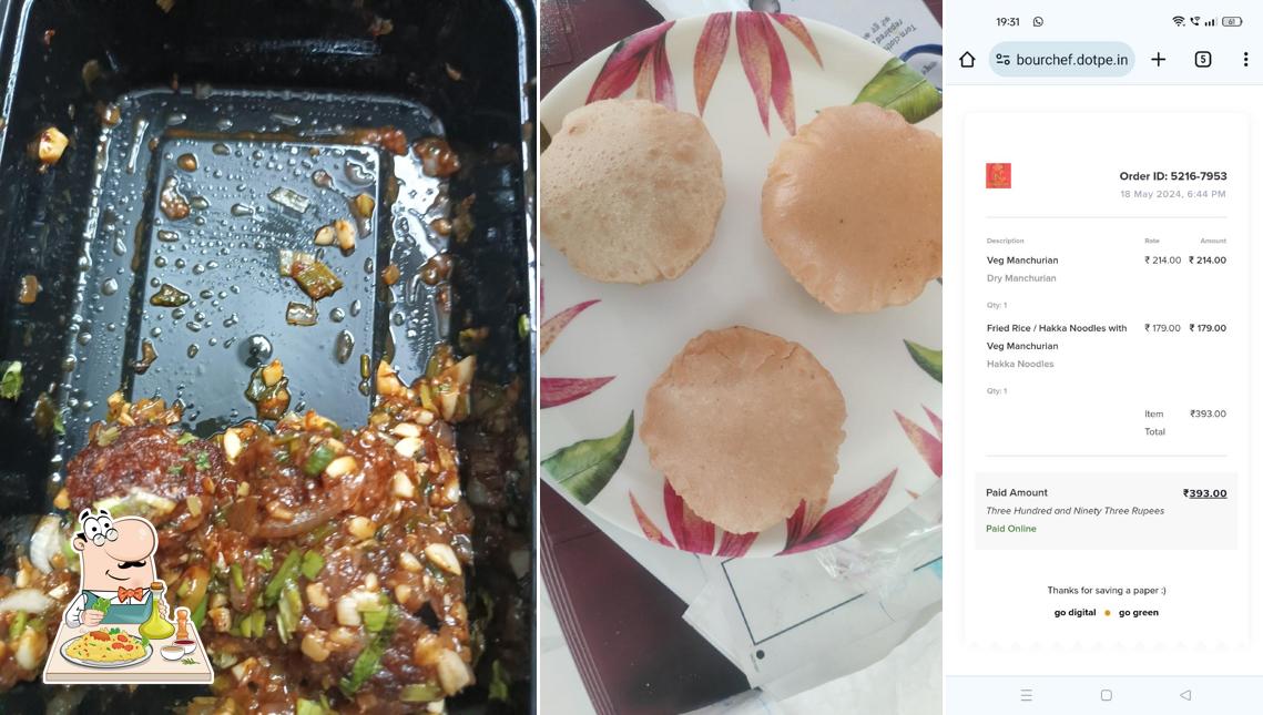 Meals at Neighbourchef (North Indian and Chinese food)