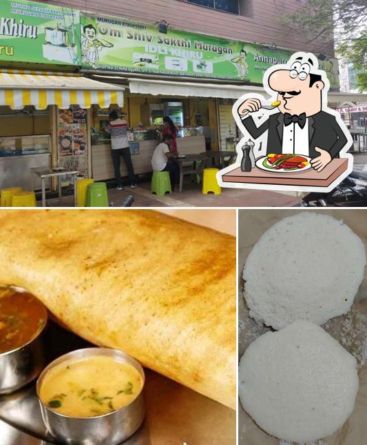 This is the picture displaying food and exterior at Om Shiv Shakthi Murugan Idli Dosa Center