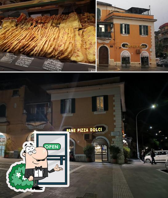 La foto di esterno e cibo da Pane Pizza Dolci