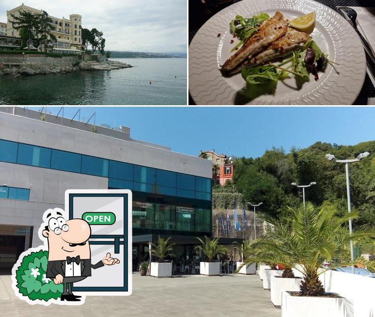 Restoran Bianco&Nero si caratterizza per la esterno e cibo