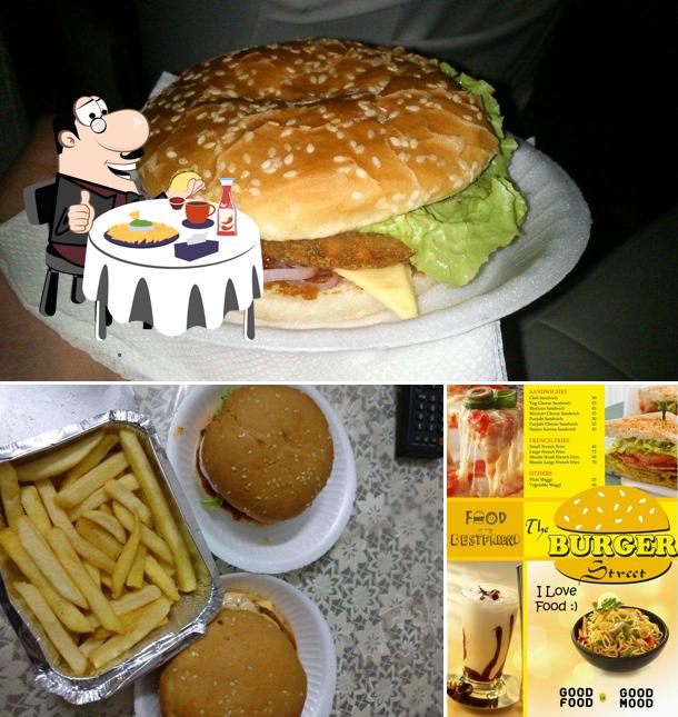 Hamburger at The burger street