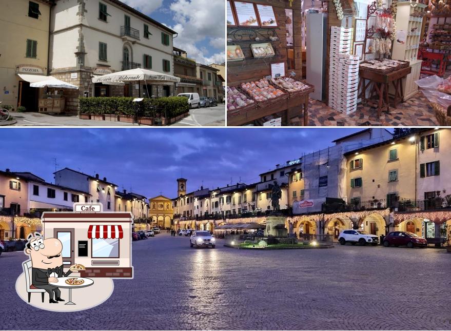 Curiosa tra la parte esterna di Ristorante Pizzeria La Cantina