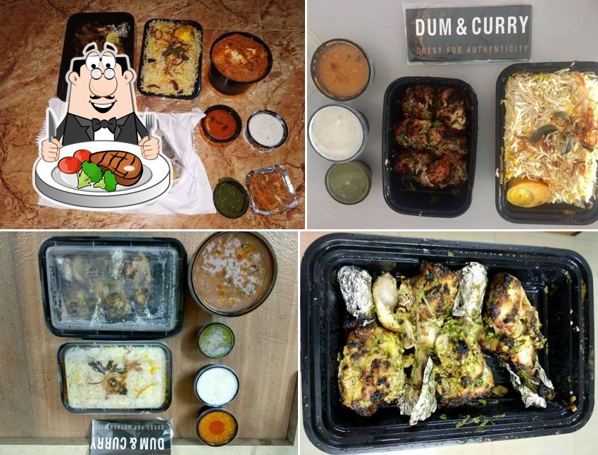 Meat meals are available at Dum & Curry