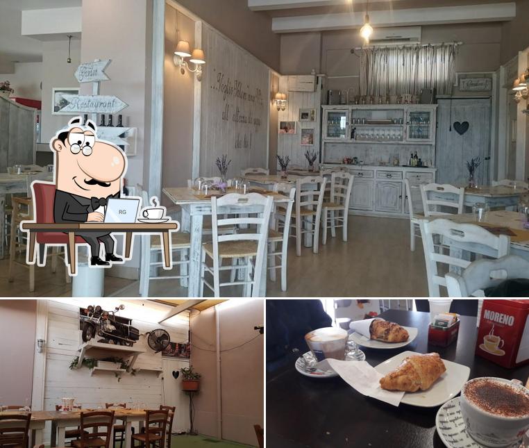 Gli interni di Nick's Shabby Risto-bar