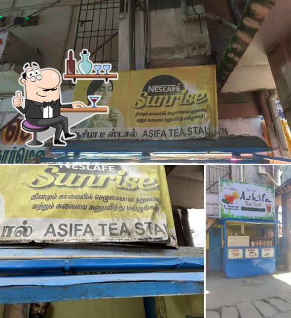 The interior of Asifa Tea Stall