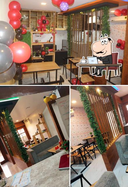 The interior of Cafe #9 Nanded