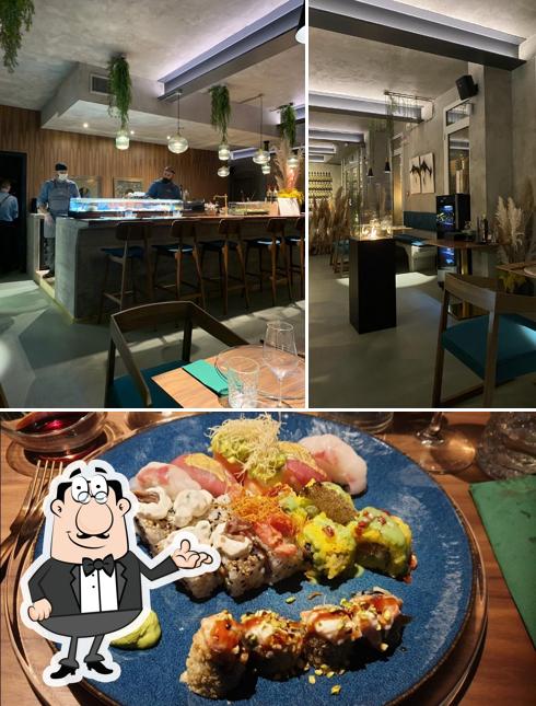 Questa è la foto che raffigura la interni e cibo di ITARIA extraordinary sushi