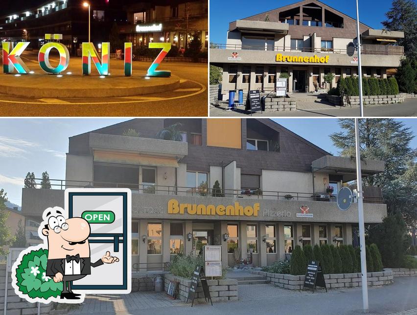 Goditi la vista dagli esterni di Restaurant Pizzeria Brunnenhof